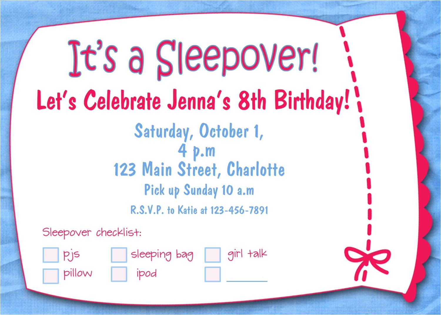 printable birthday invitations for girls template