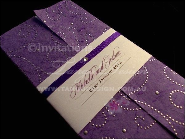 purple rain wedding ideas invitations