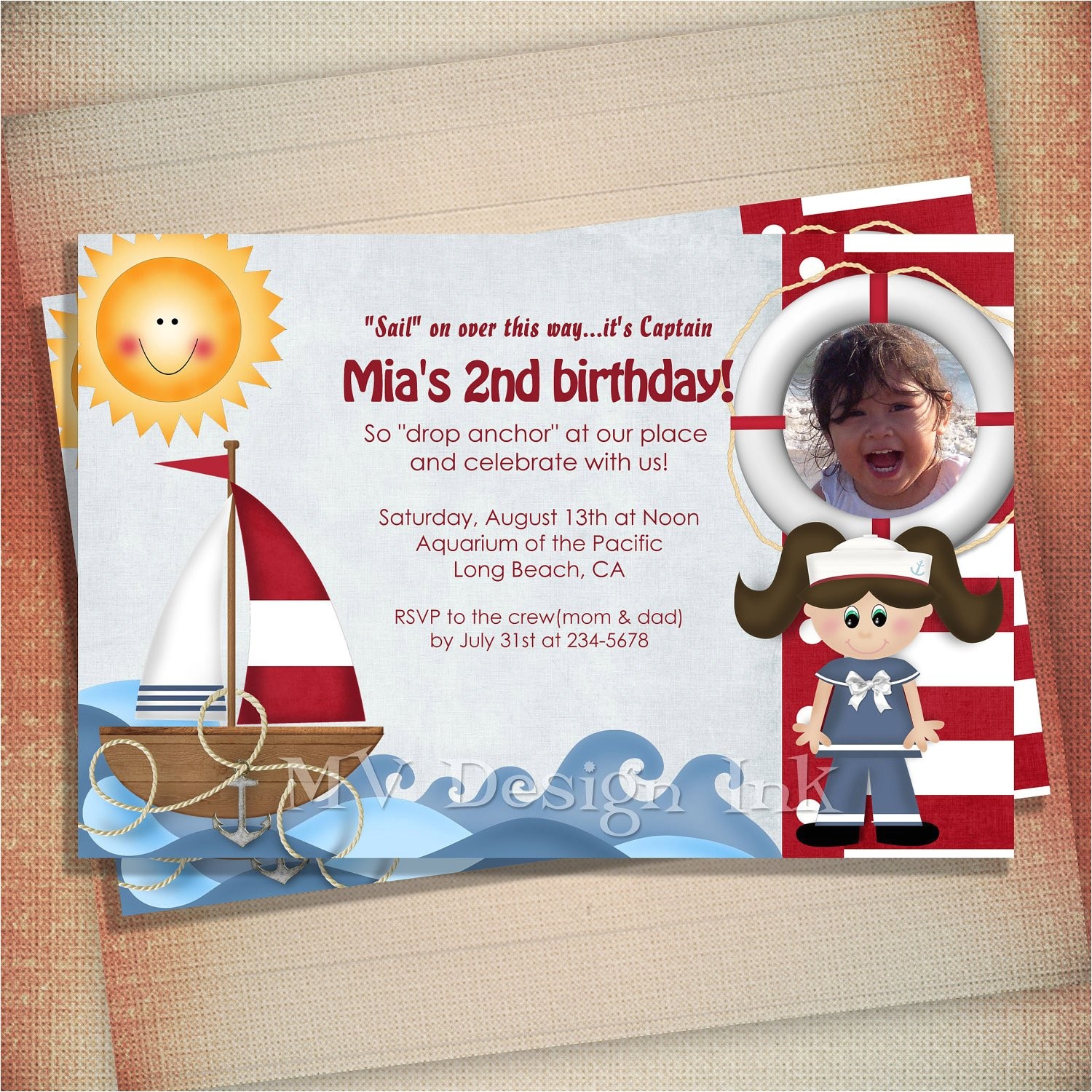 nautical sailboat birthday party