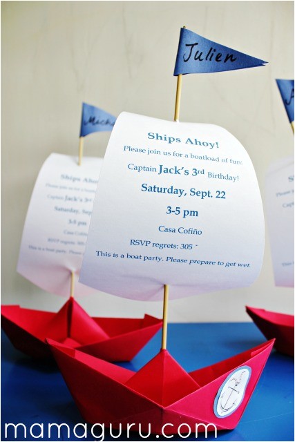 boat party invitations