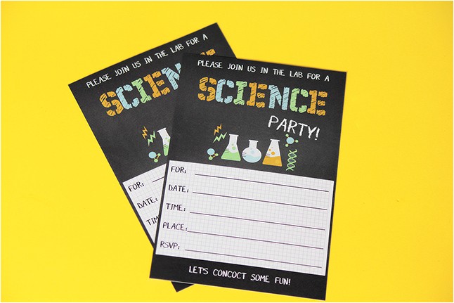 science party printables