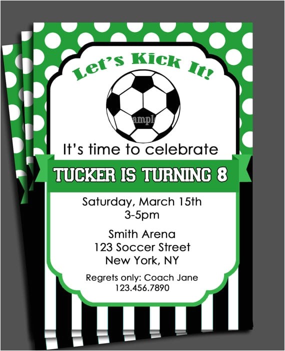free soccer party invitation