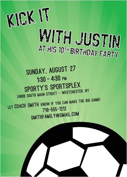soccer birthday party invitation wording