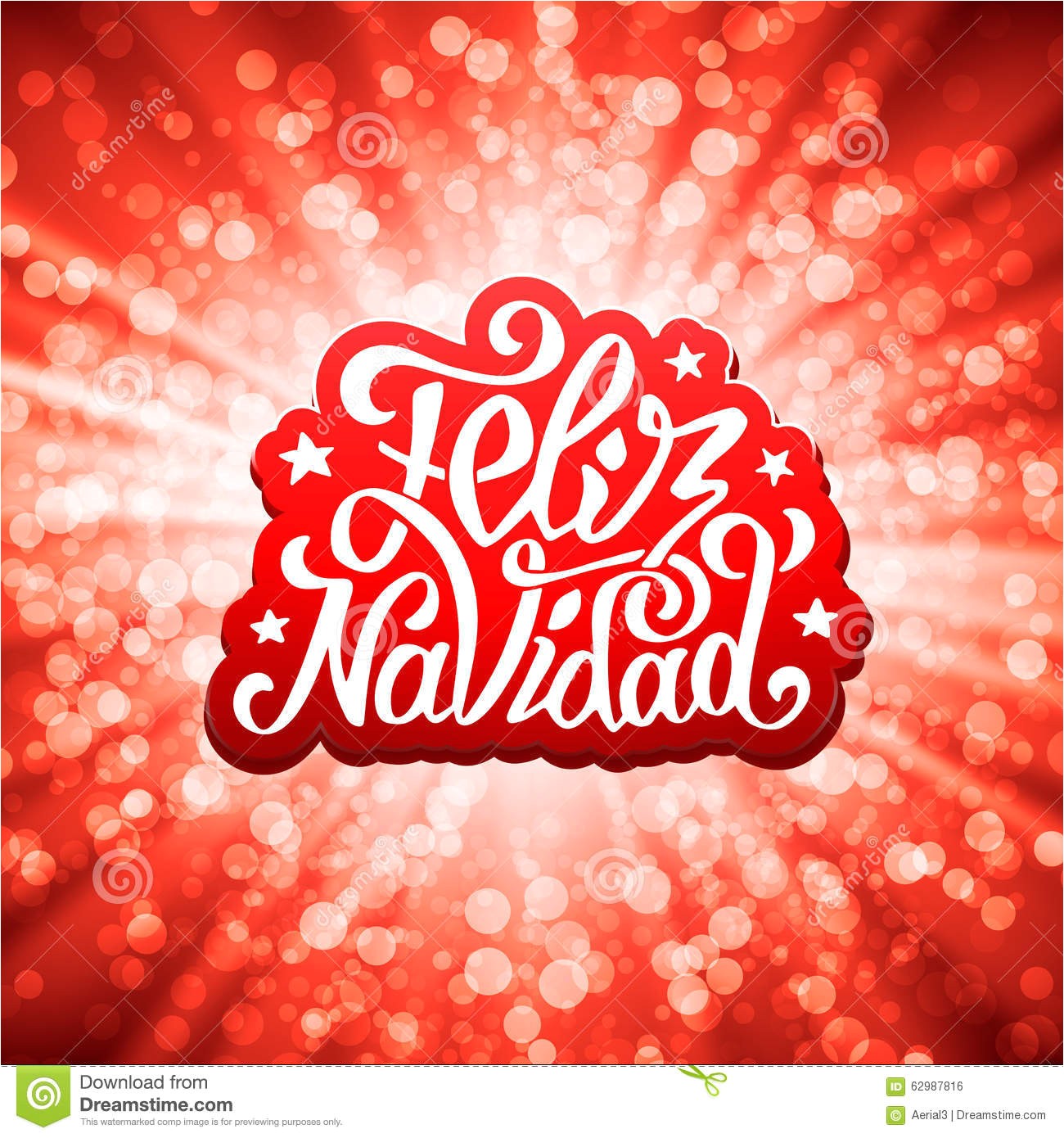 stock illustration feliz navidad lettering merry christmas greetings invitation prints greeting cards spanish language hand drawn image62987816