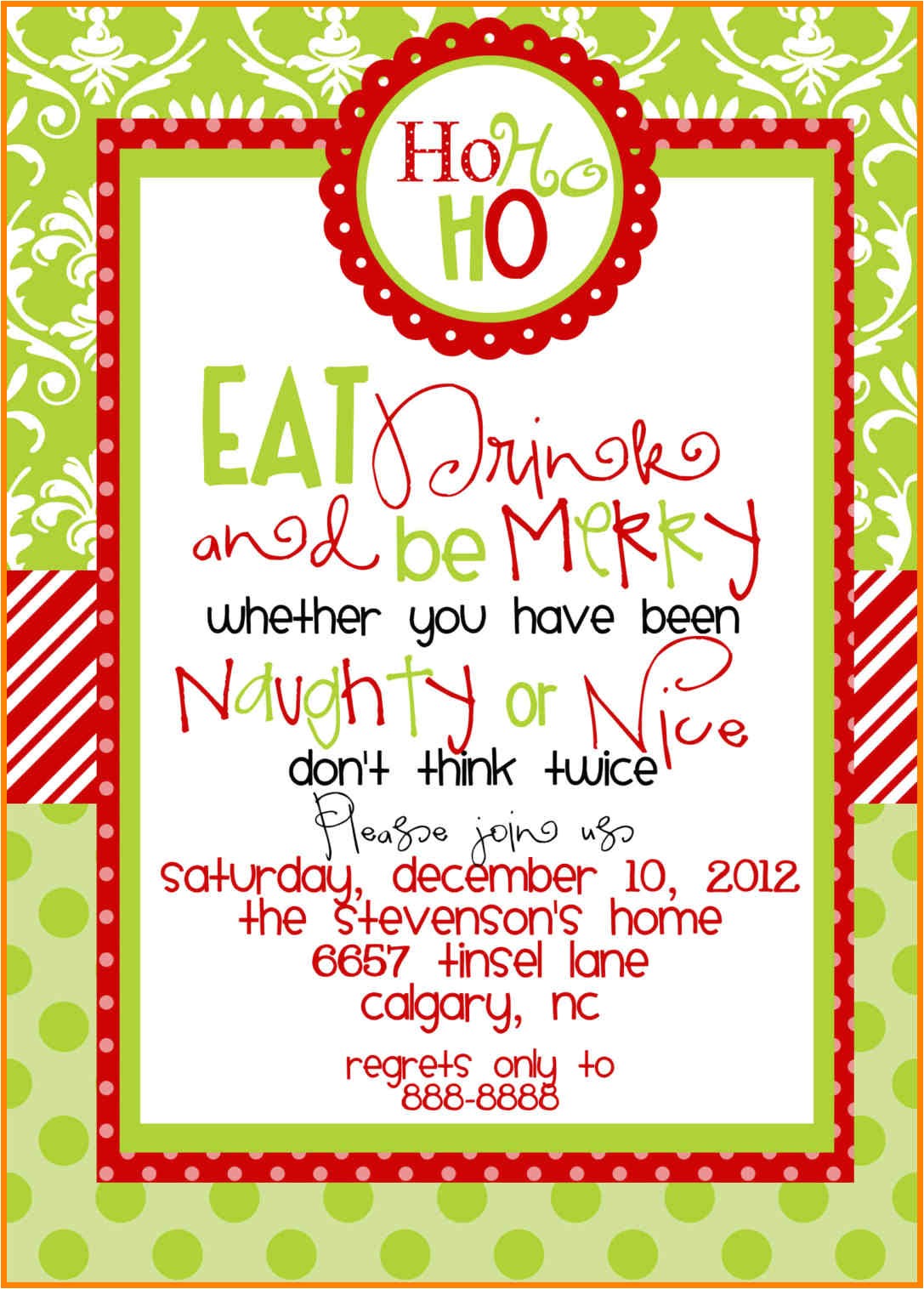 5 christmas staff party invitations templates