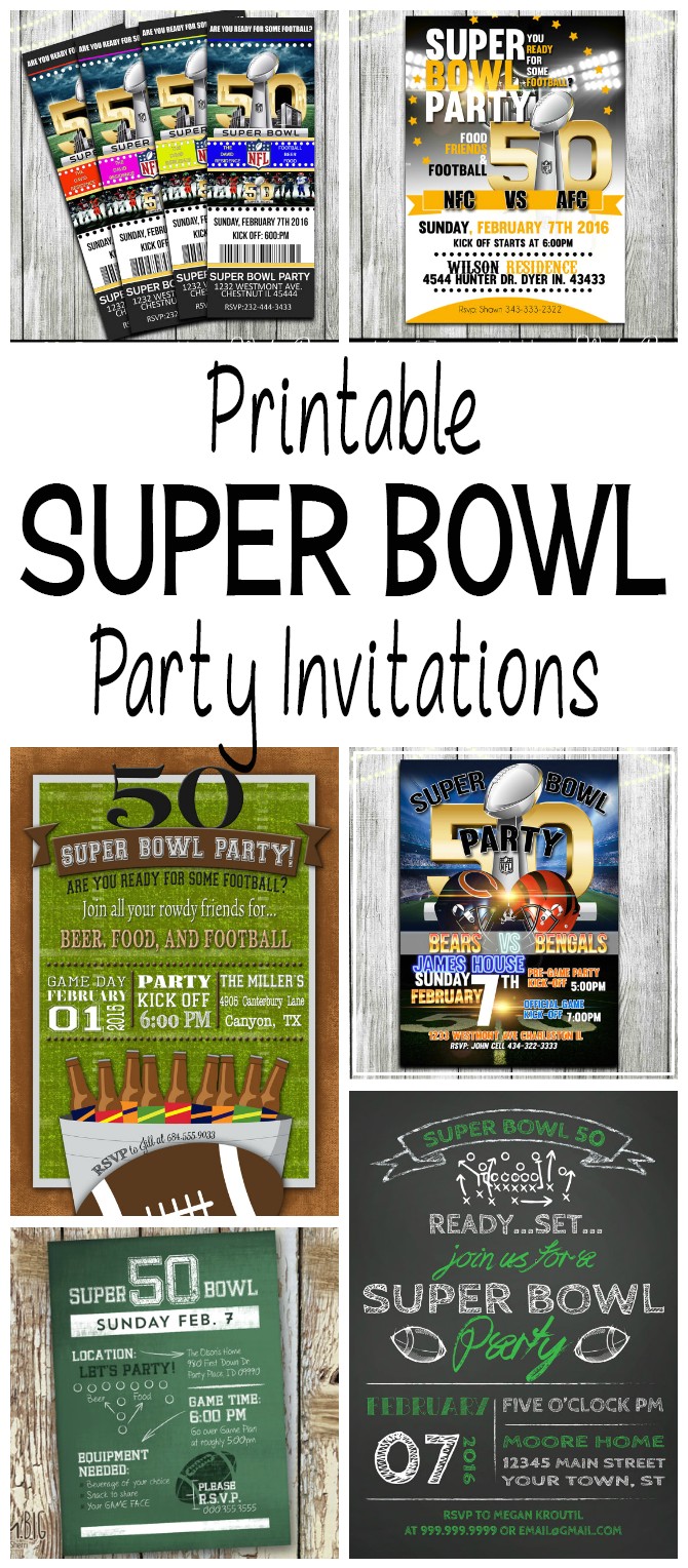 football party invitation template