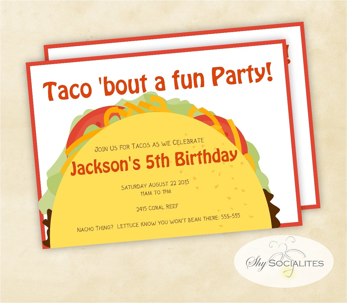 taco party invitation