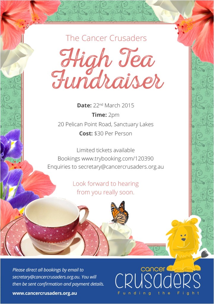 high tea fundraiser