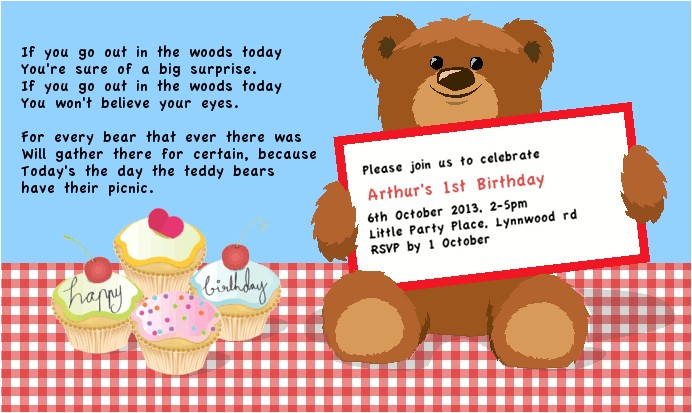 teddy bear picnic 1st birthday party