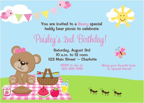 teddy bear picnic birthday party