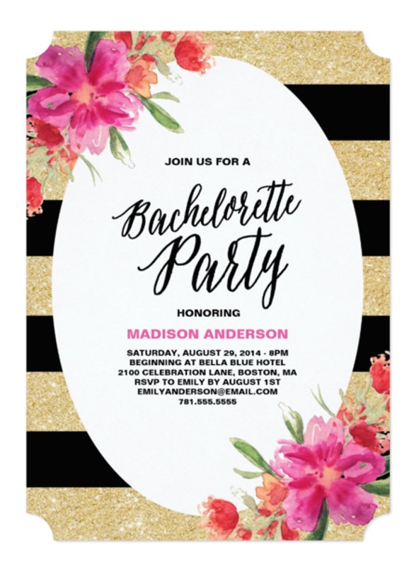 sample bachelorette invitation