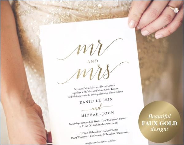 tiny prints wedding invites
