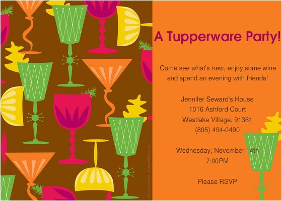 tupperware party invitations