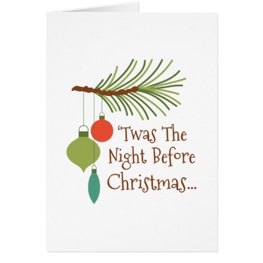 twas the night before christmas cards
