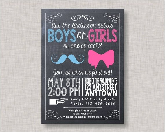 printable chalkboard gender reveal party invitation 3