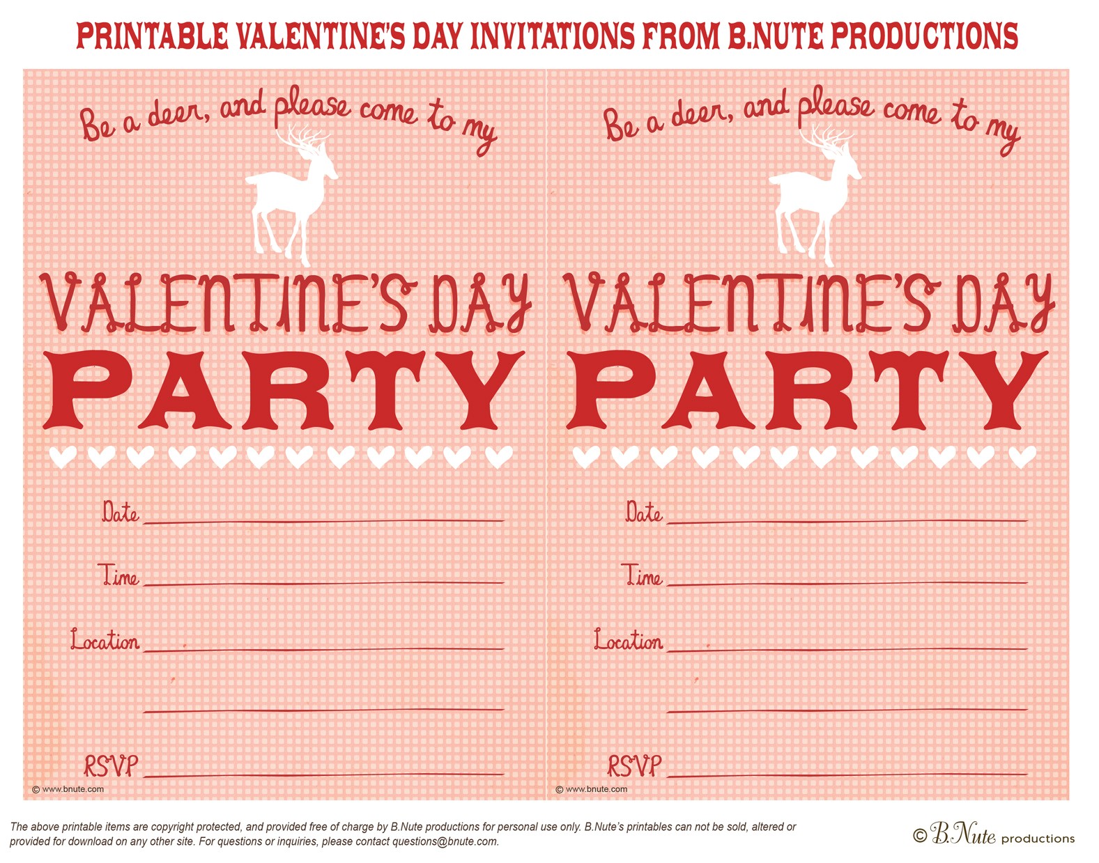 post valentine s day printable party invitations 234561
