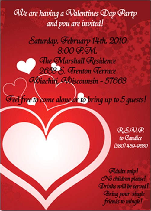valentines party invitations