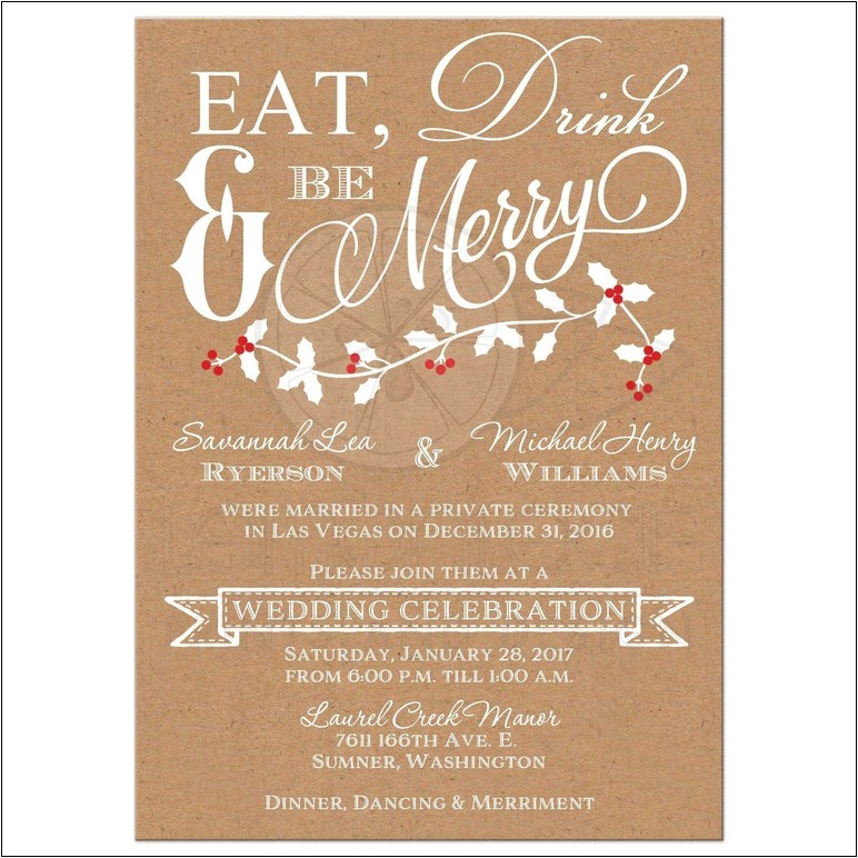 after wedding party invitations