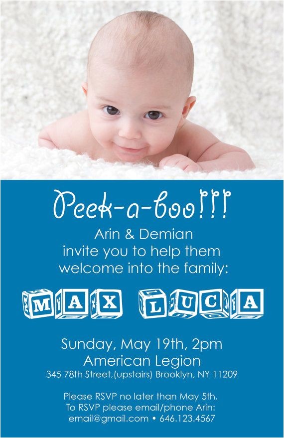 welcome baby party invitations