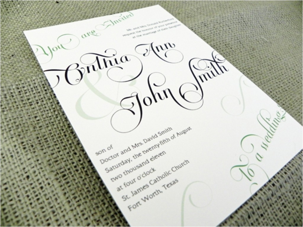 5 what should wedding invitations say