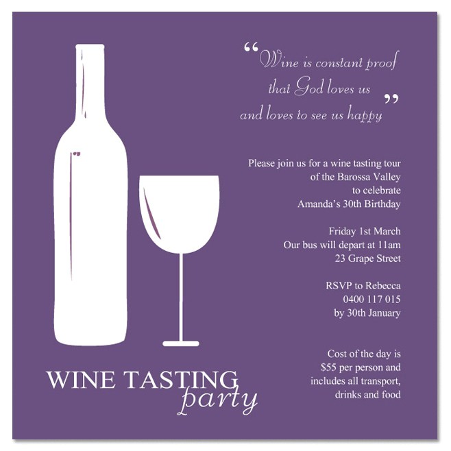 how to create wine party invitations