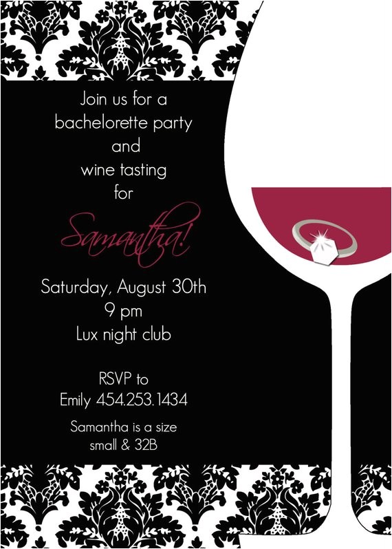 samantha bachelorette party invitations