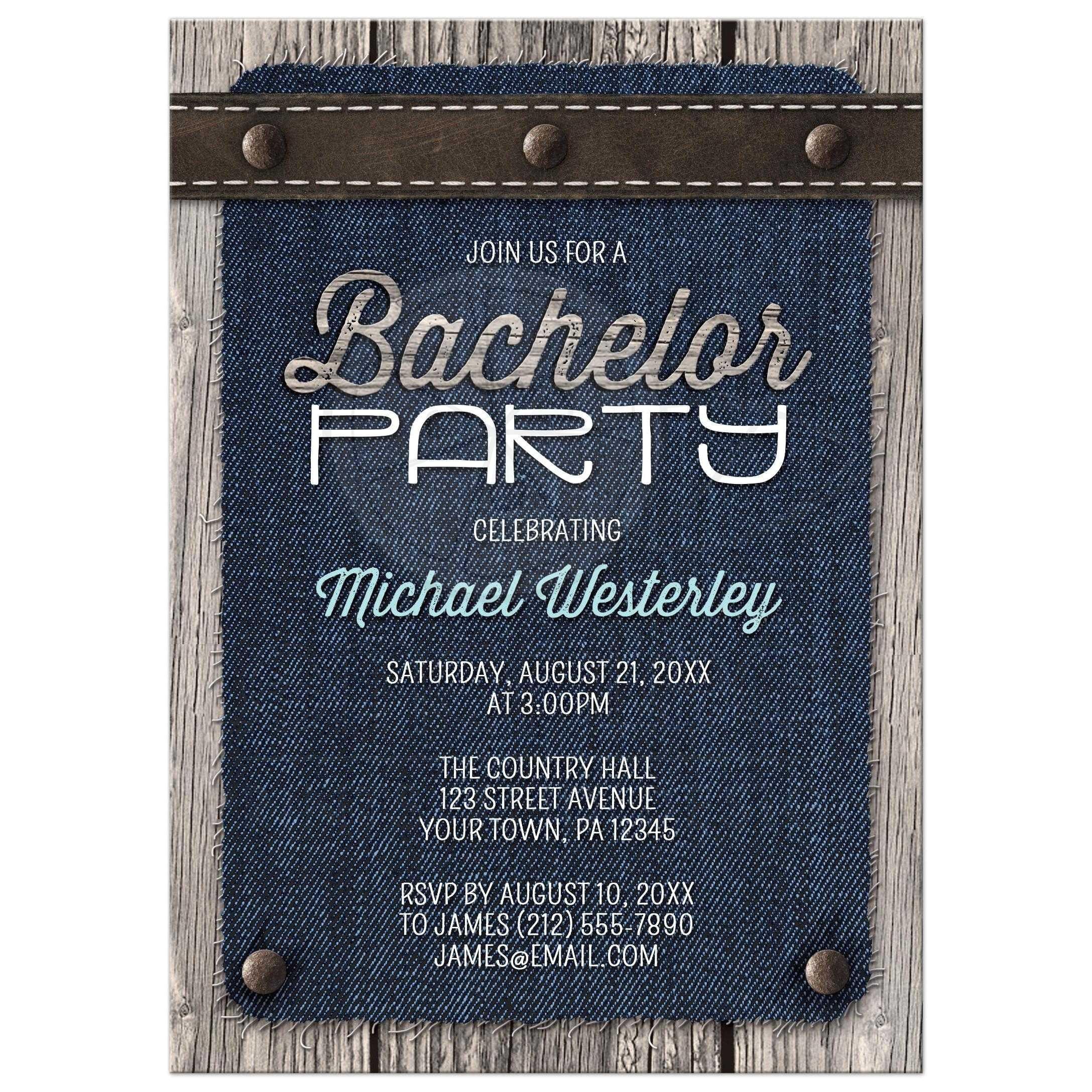 bachelor party invitations