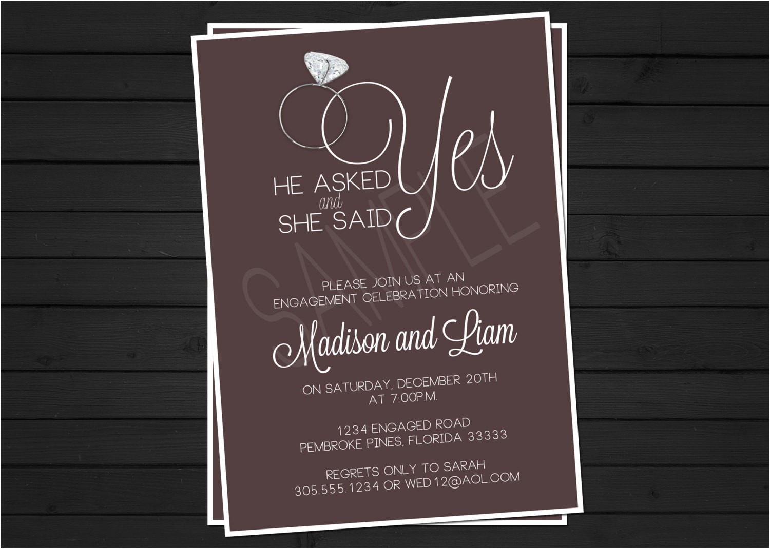 engagement party invitation wording
