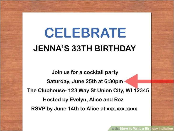 how to write an invitation to a party