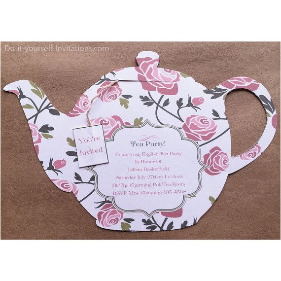 afternoon tea party invitations