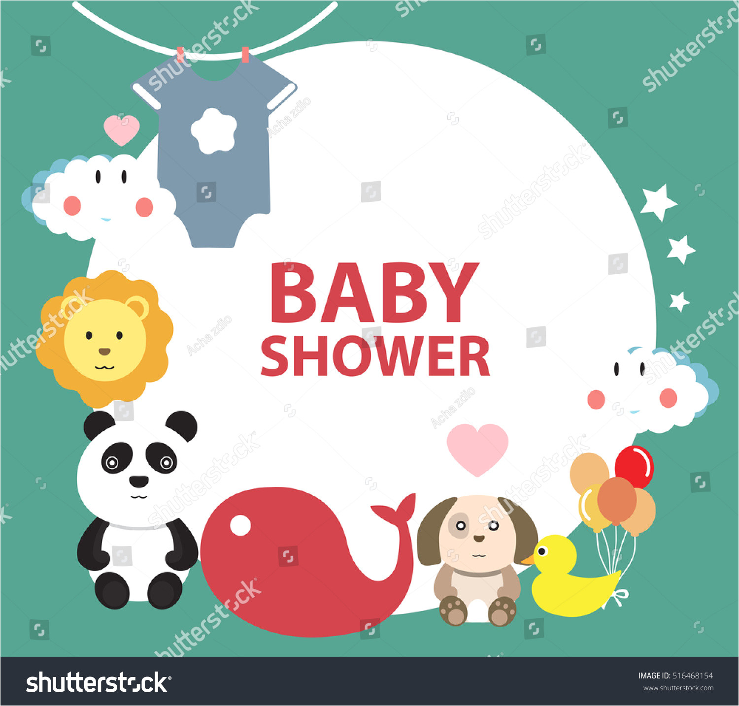 baby shower invitation template greeting card 516468154