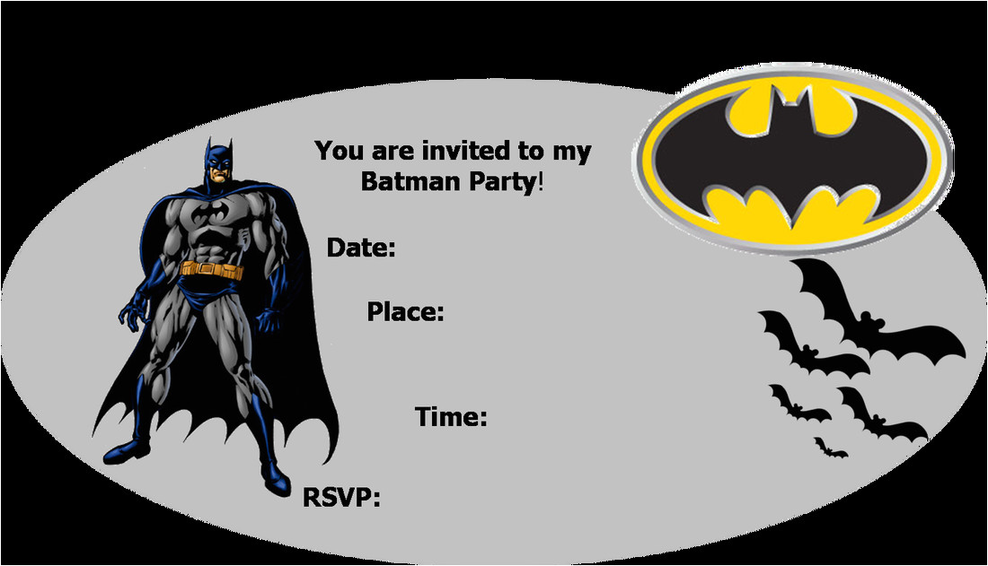 batman birthday invitation templates