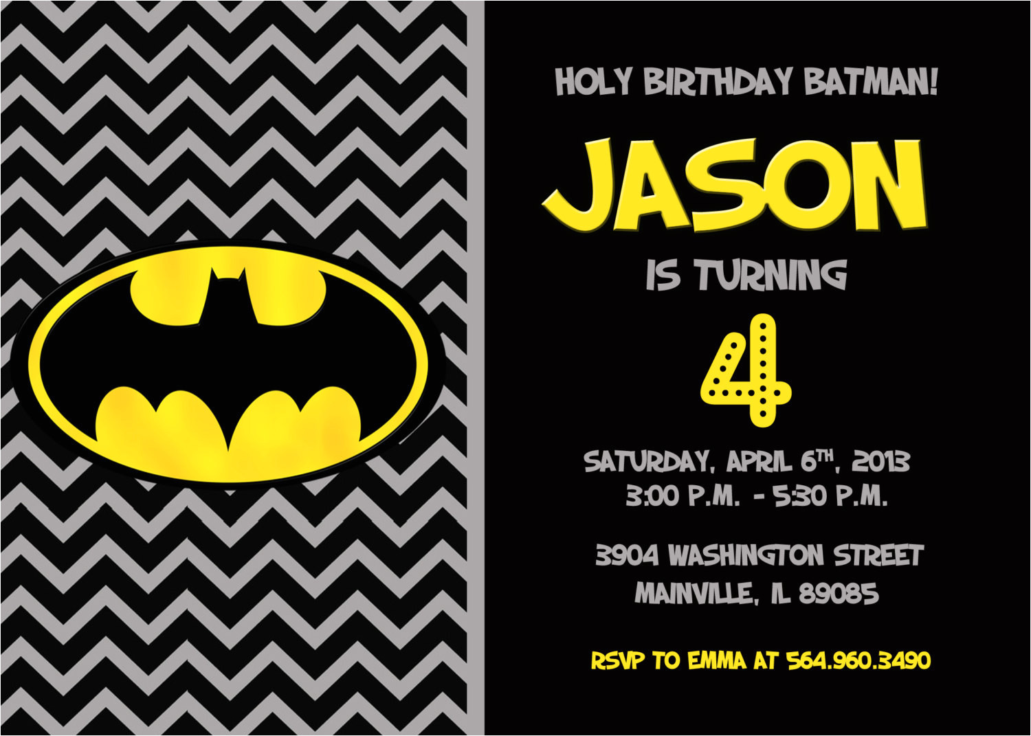 batman superhero birthday party