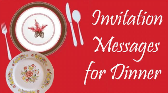 invitation messages for dinner