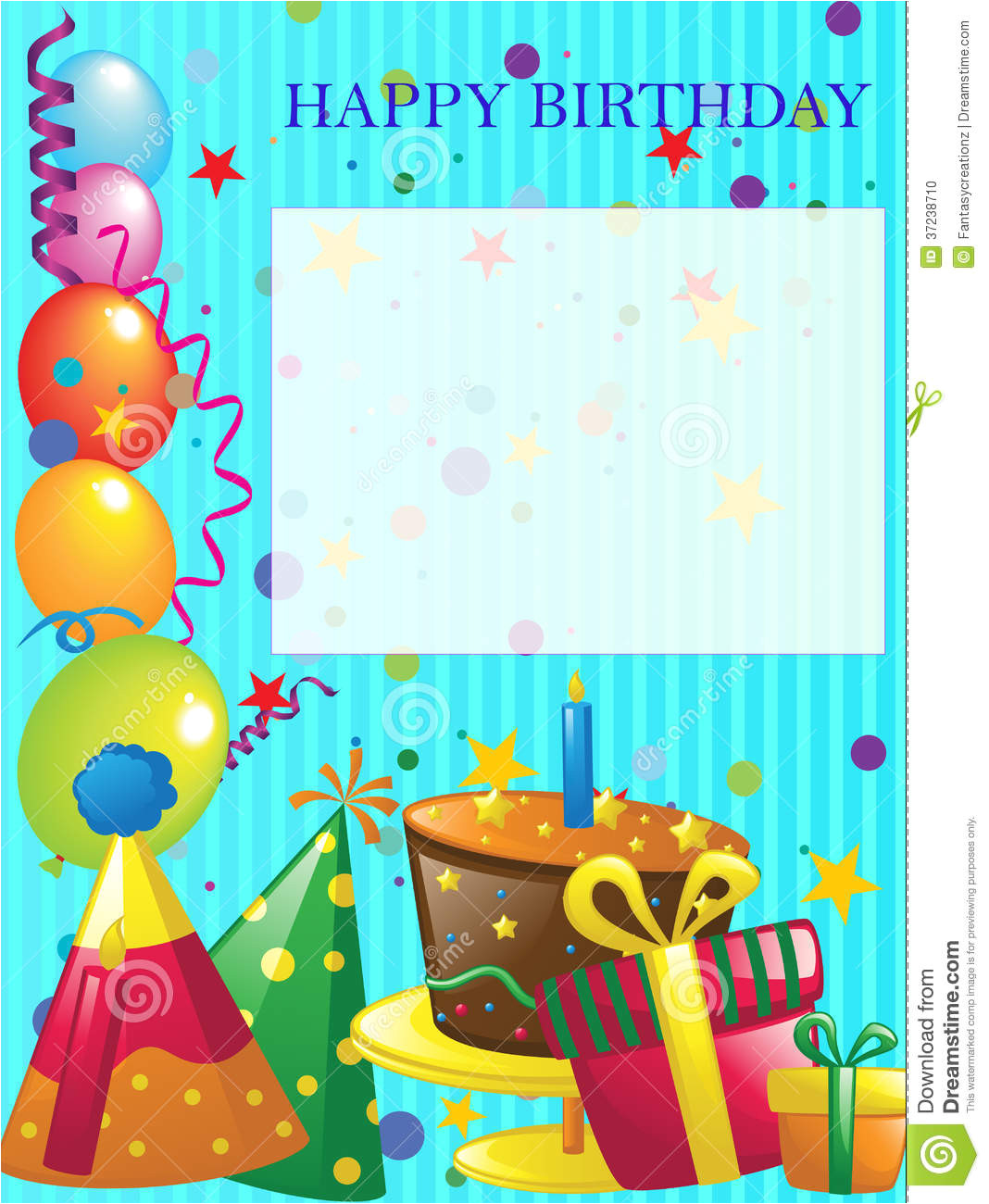 stock photo happy birthday background invitation design image37238710