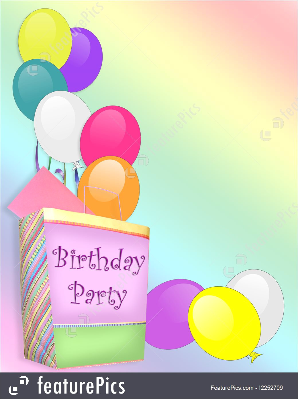 birthday party invitation background 1252709