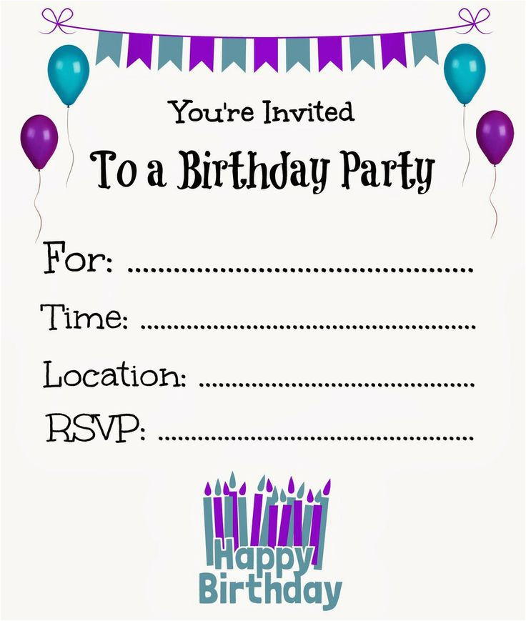 birthday invitation templates microsoft word