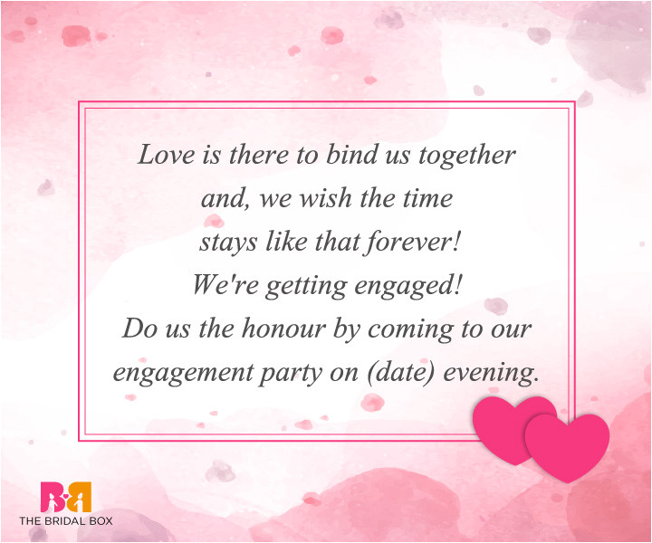 beautiful engagement invitation sms to announce in style 006121