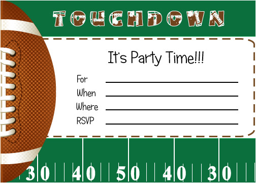 free football party printables from by invitation only
