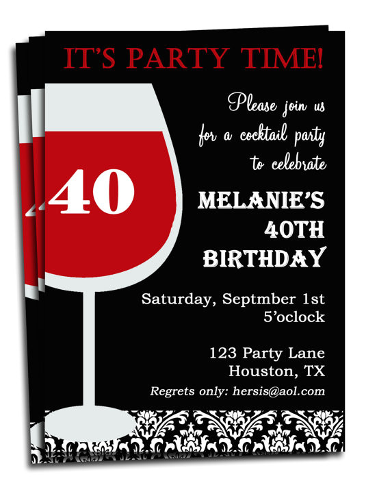 free printable birthday invitation for adult