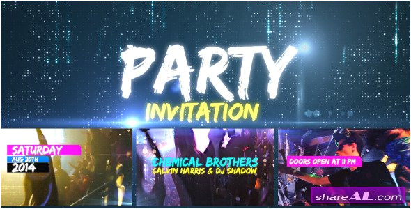 4992 videohive party invitation after effects project