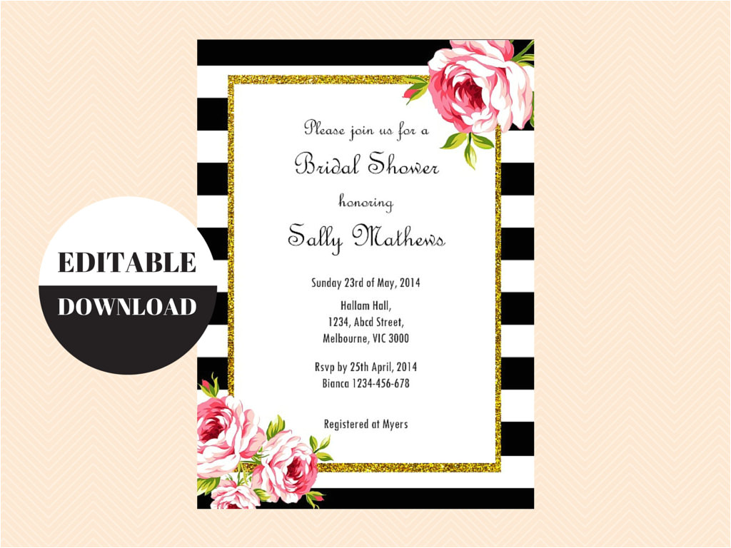 editable baby shower invitations