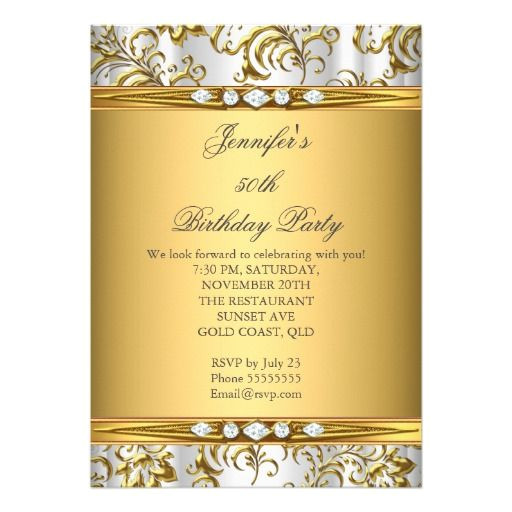 elegant birthday party invitations
