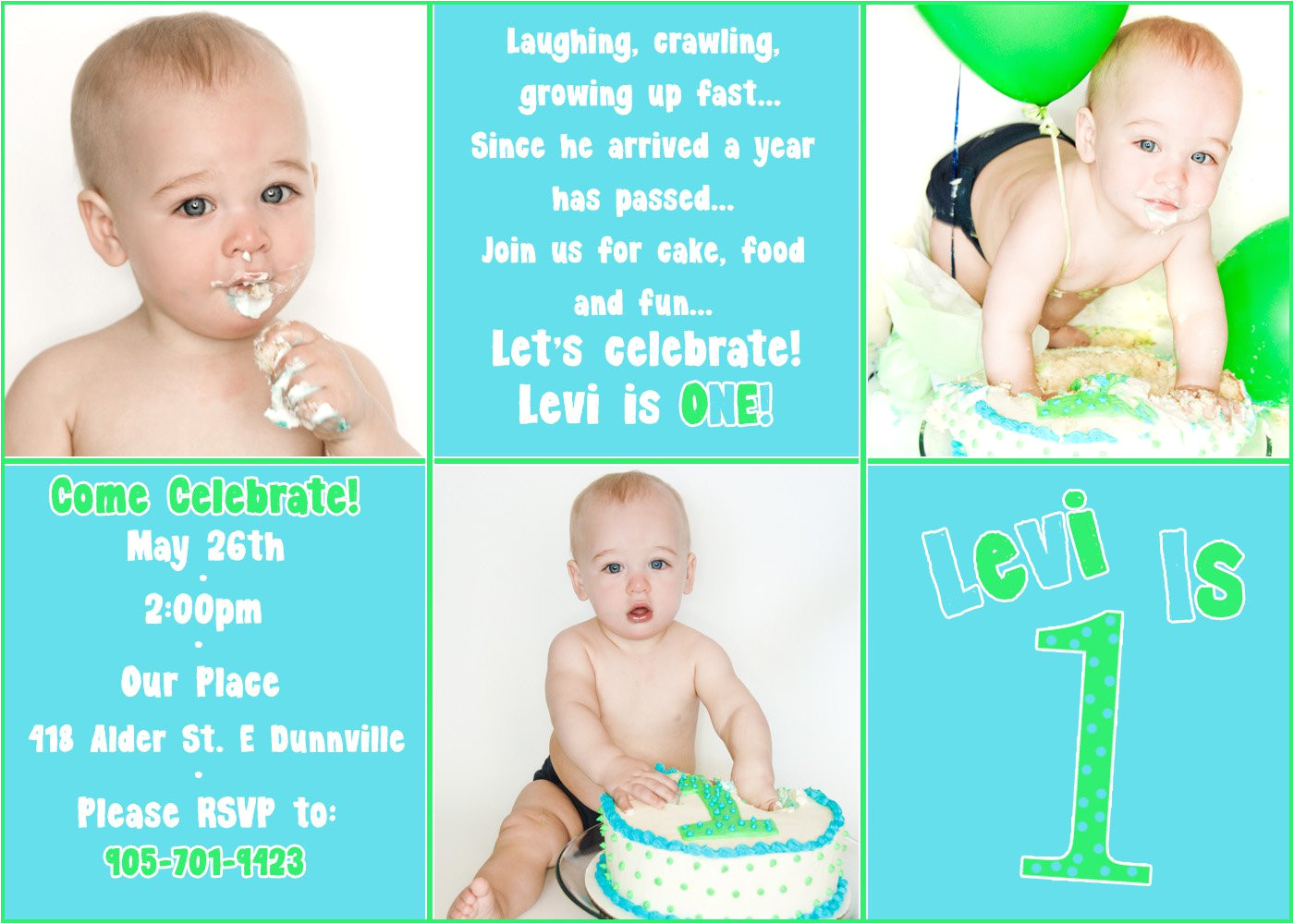 baby boy 1st birthday invitation templates