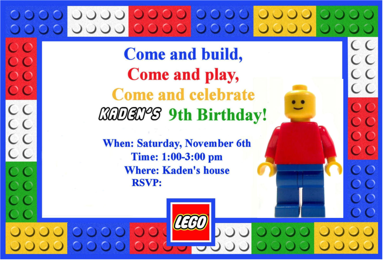 lego birthday party reckoning 7 free