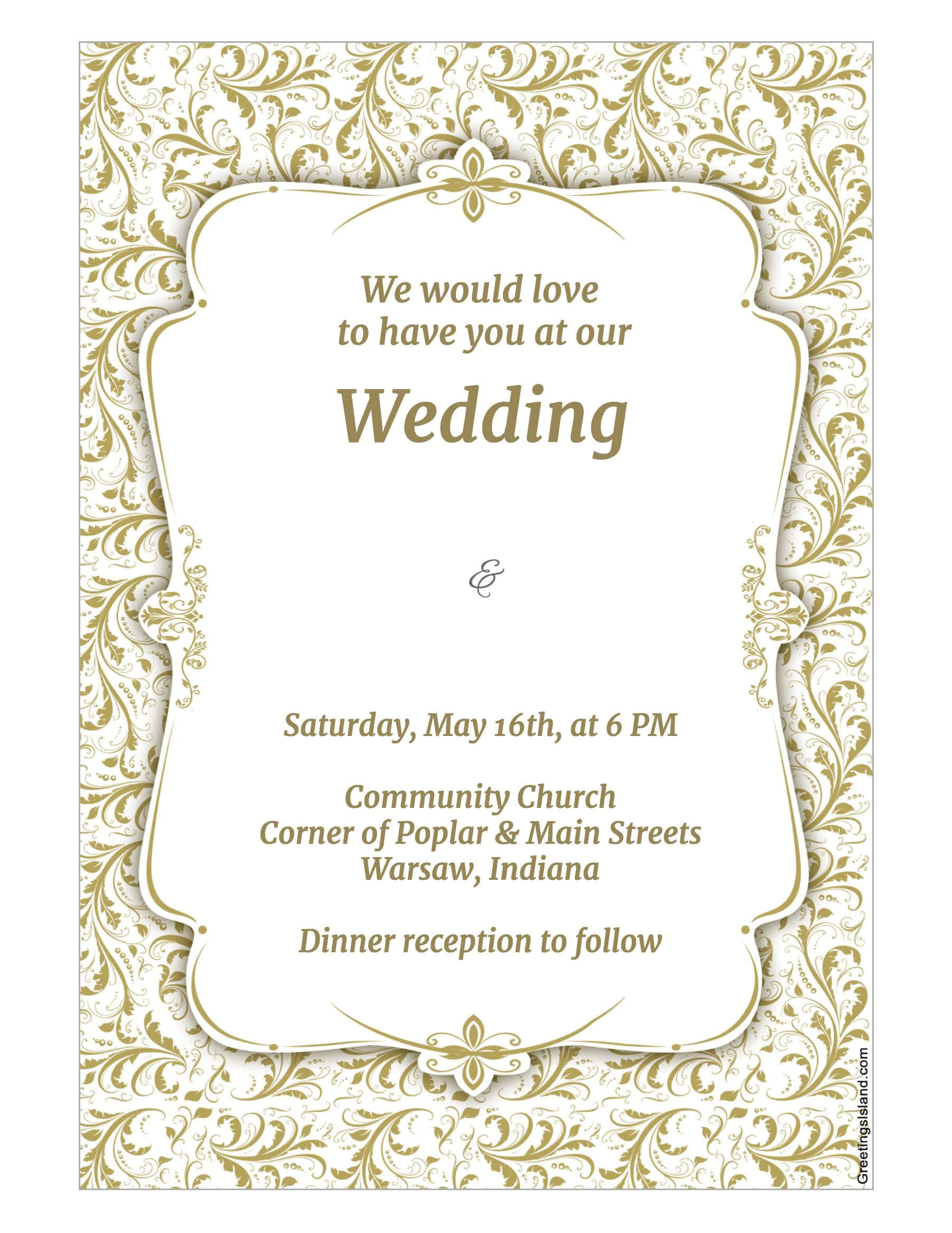 wedding invite templates nz