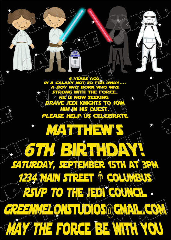 free printable star wars birthday invitations