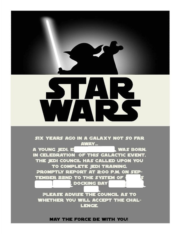 star wars invitation printable templates