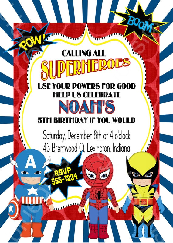calling all superheroes birthday party