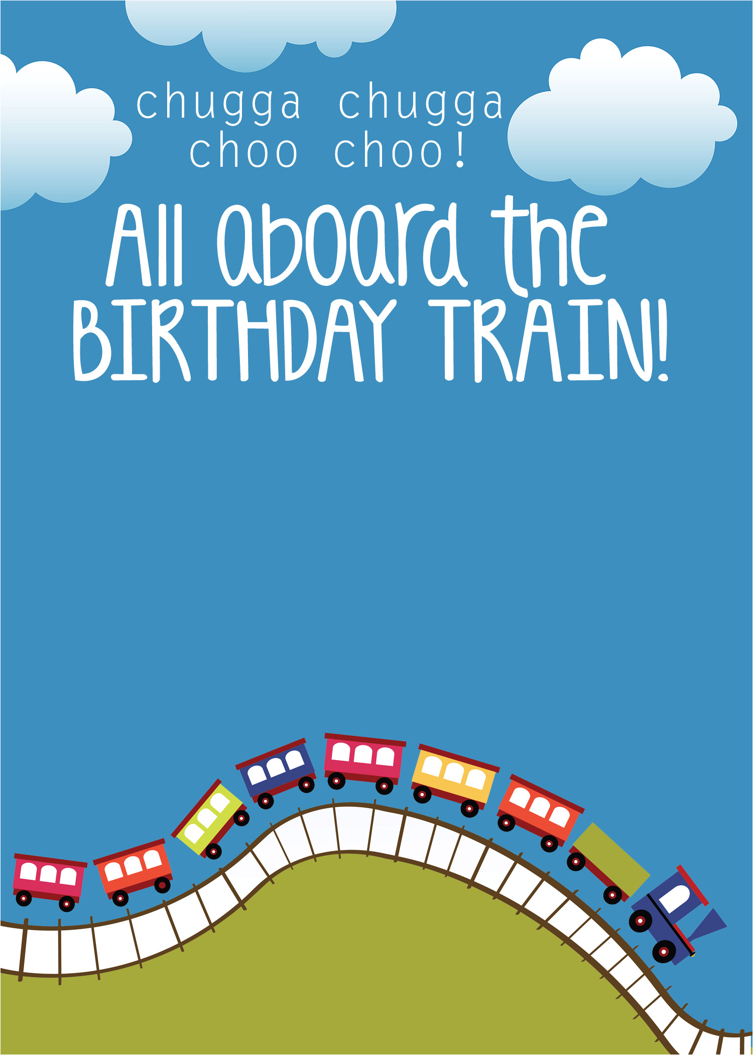 train themed birthday party with free printables